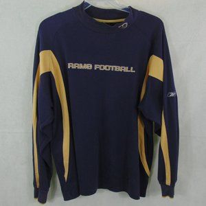 VTG Rams NFL Football Long Sleeve T-Shirt Men's L